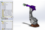 【产品】FANUC-430工业机械臂3D设计模型(STEP格式)